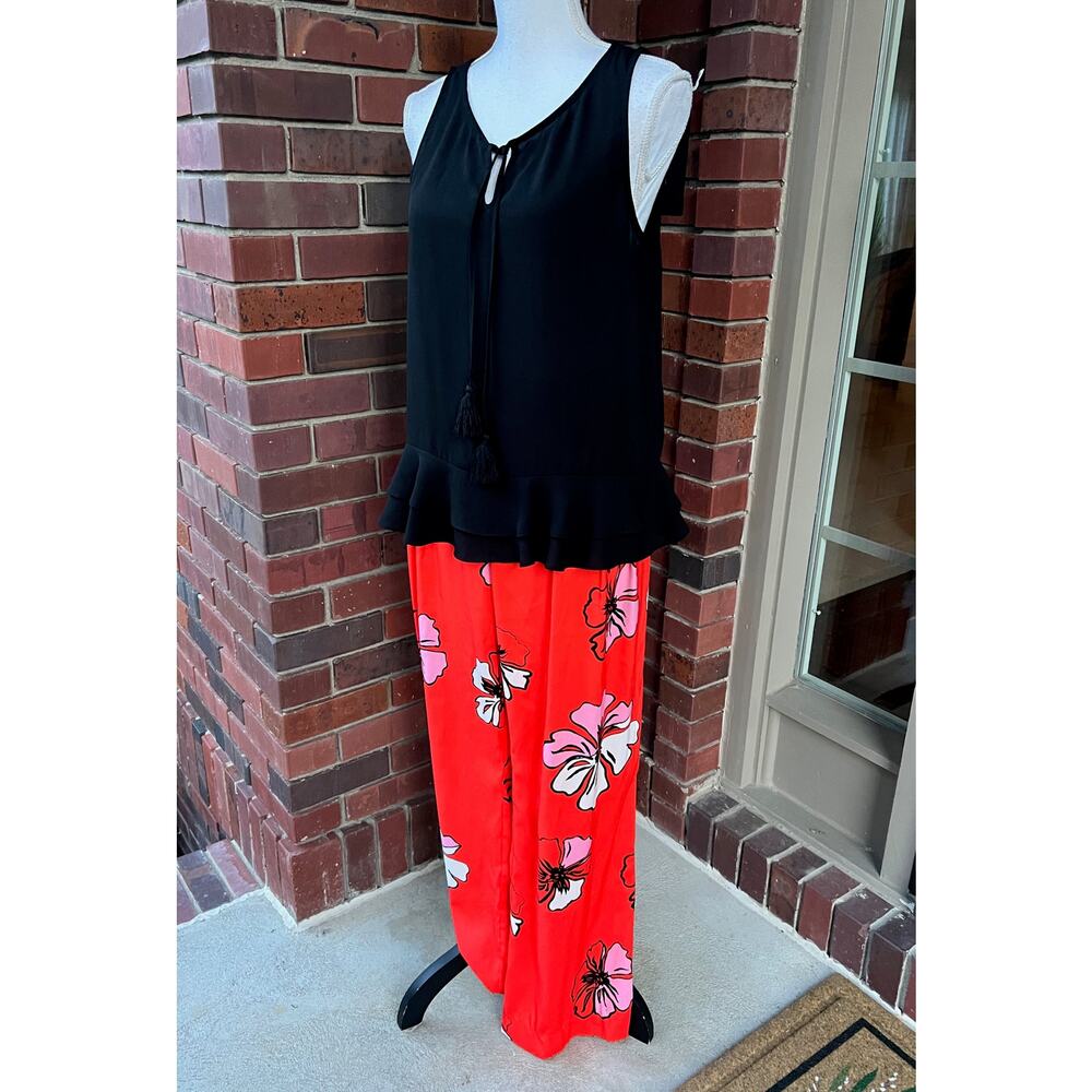 Vince Camuto spring floral wide leg dress pants size XL - Picture 2 of 8